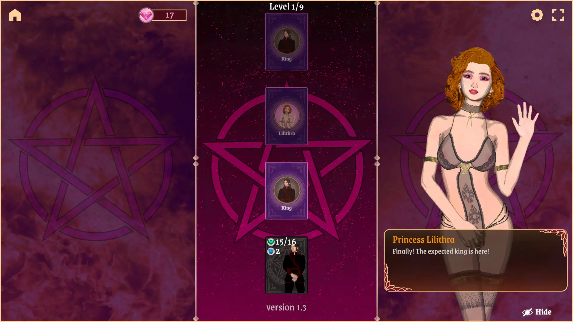 Crown of the Devil gameplay screenshot 14 (Ren'Py adult game) by Lust And Roll – free download