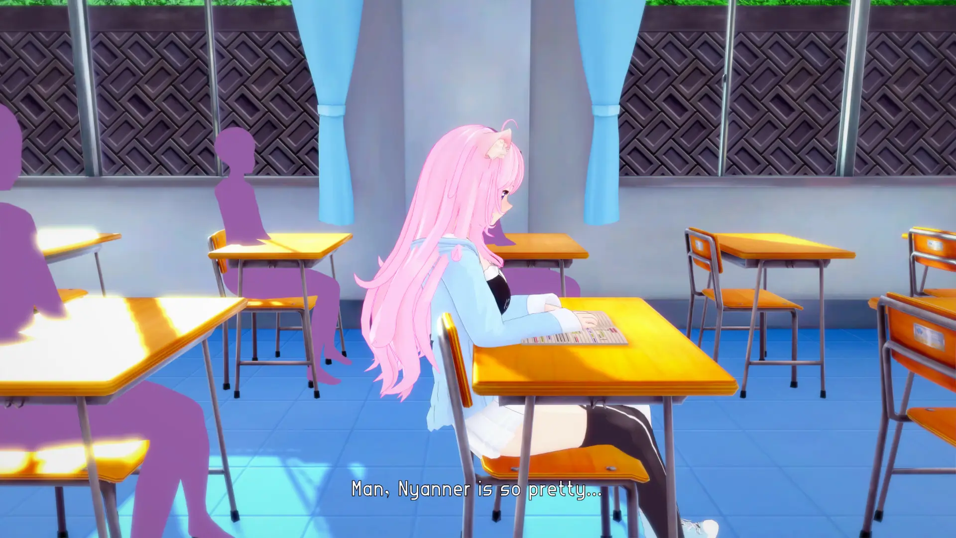 Dating Nyanners gameplay screenshot 1 (Ren'Py adult game) by Derak21 – free download