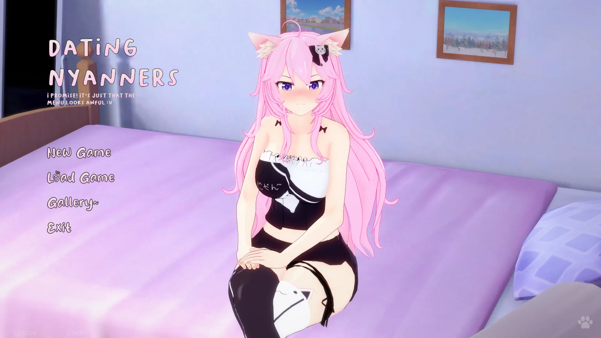 Dating Nyanners gameplay screenshot 4 (Ren'Py adult game) by Derak21 – free download