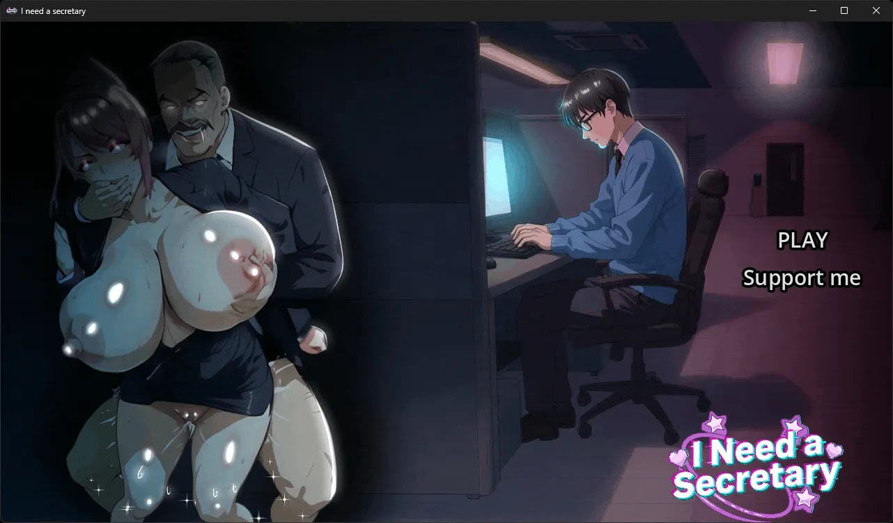I NEED A SECRETARY cover Final – Godot adult game by Raigen free download