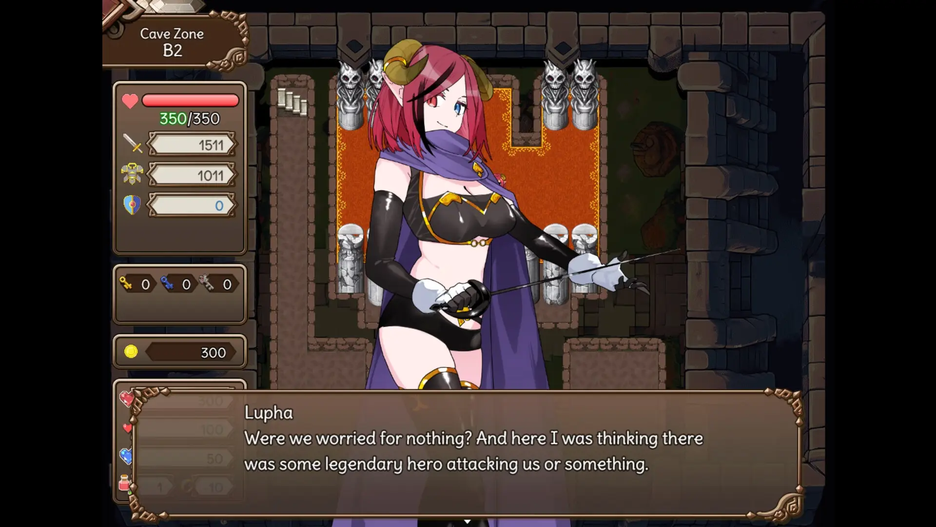 The Dungeon of Lulu Farea: Rebirth gameplay screenshot 1 (Ren'Py adult game) by Galaxy Wars – free download
