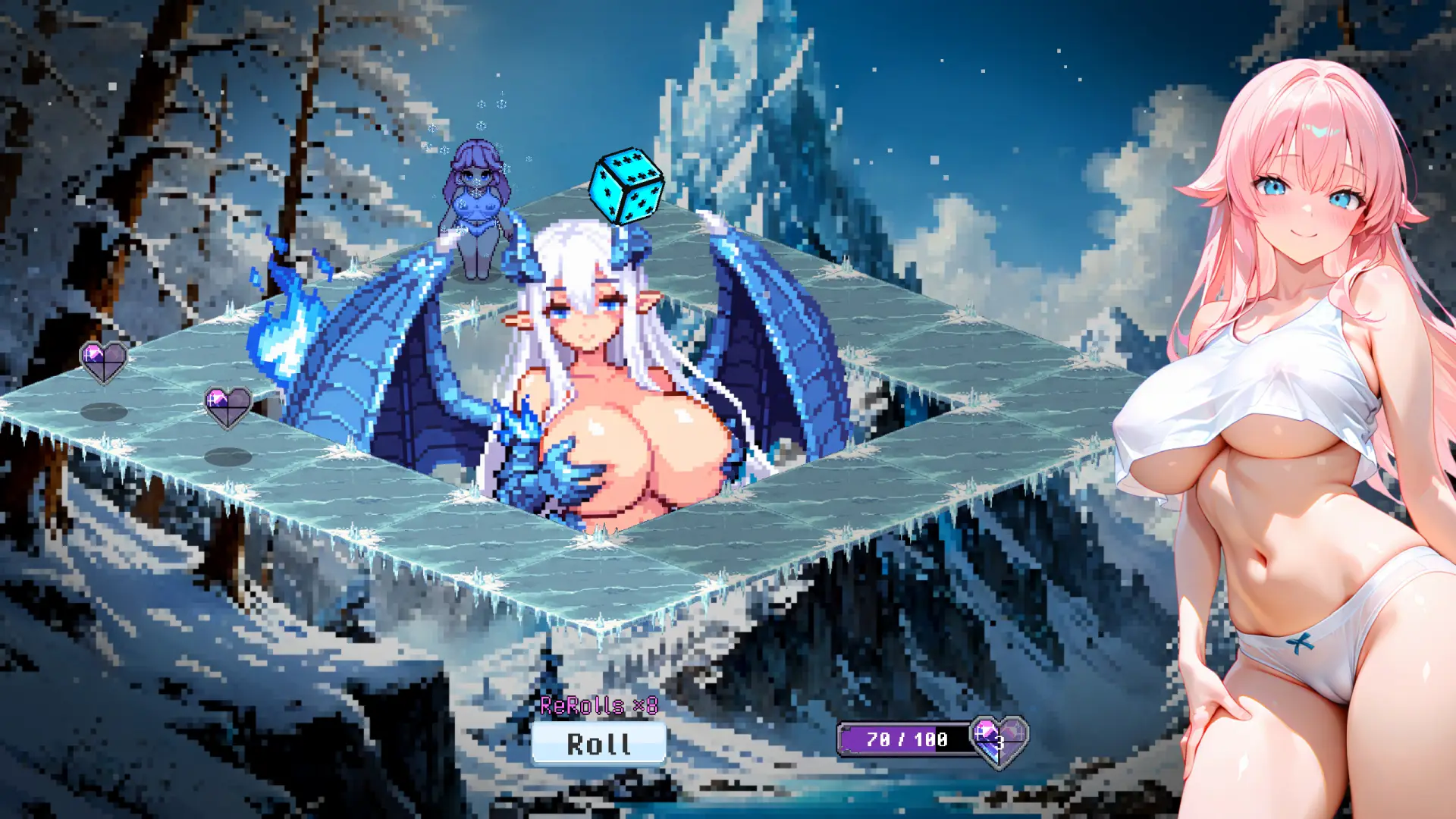 Mondice gameplay screenshot 3 (Ren'Py adult game) by N1ppe Games – free download