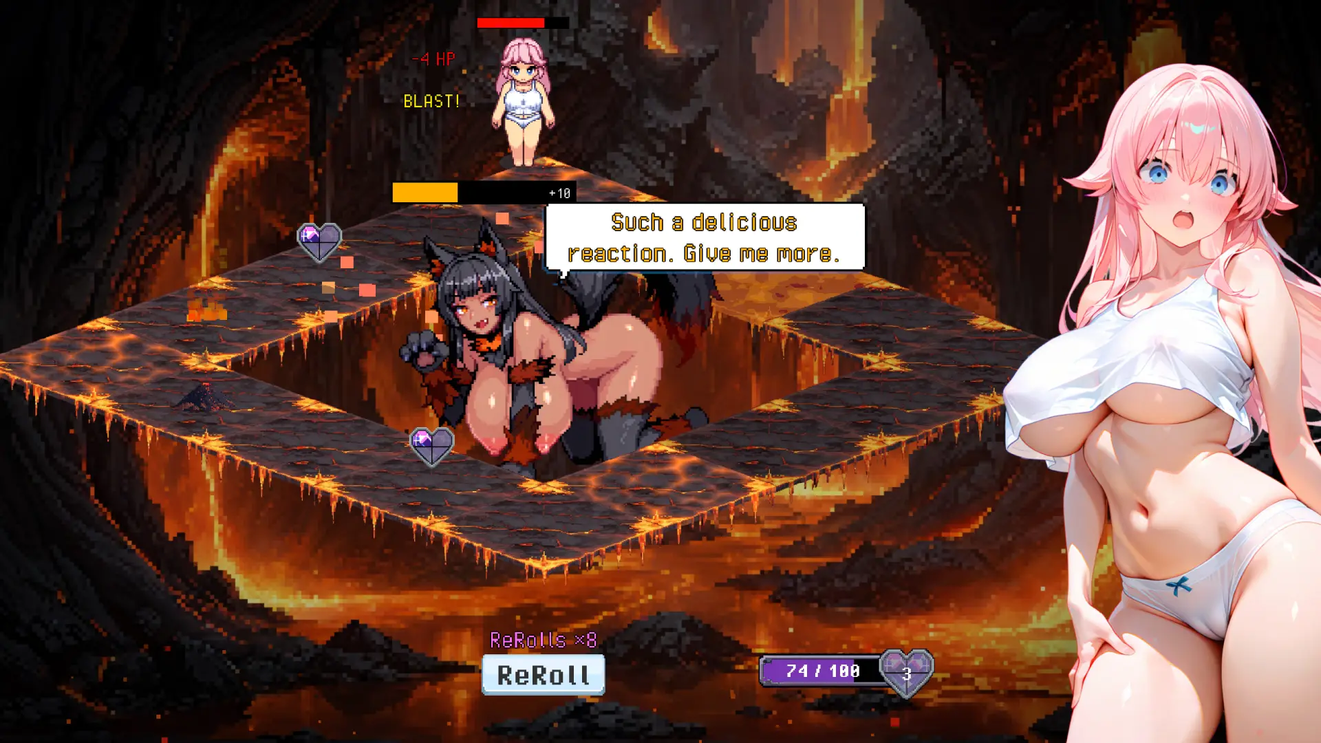 Mondice gameplay screenshot 2 (Ren'Py adult game) by N1ppe Games – free download
