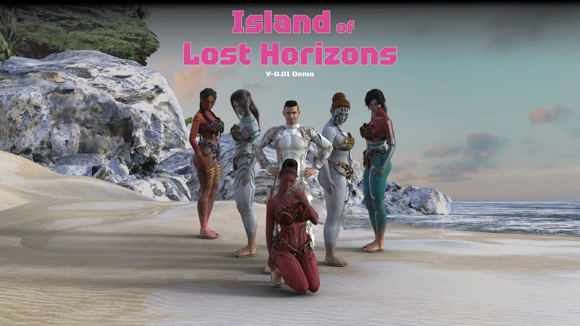 Island of Lost Horizons gameplay screenshot 1 (Ren'Py adult game) by Phantom3D – free download