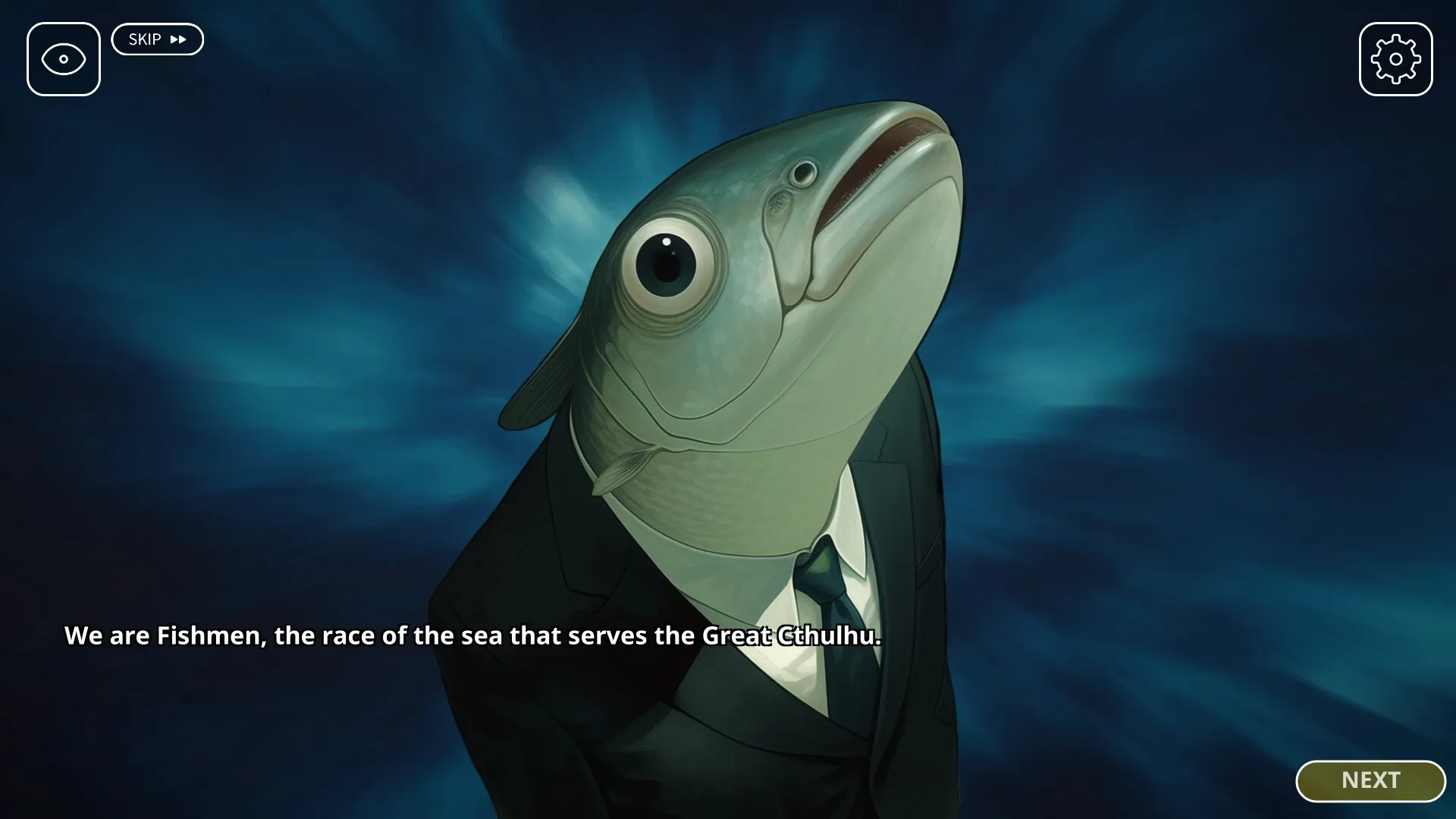 Love Craft | Deep Sea Groom gameplay screenshot 2 (Ren'Py adult game) by Peach Bomb – free download
