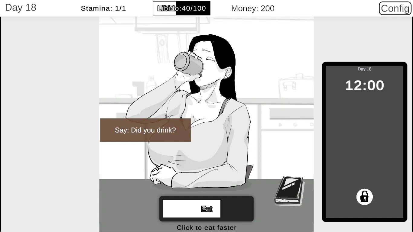 As a NEET, All I Can Do is Watch gameplay screenshot 2 (Ren'Py adult game) by Color fatigue – free download