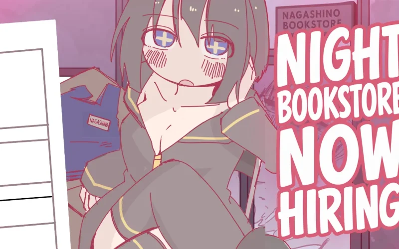 Night Bookstore, Now Hiring. cover Final – Ren'Py adult game by Ayaneria free download
