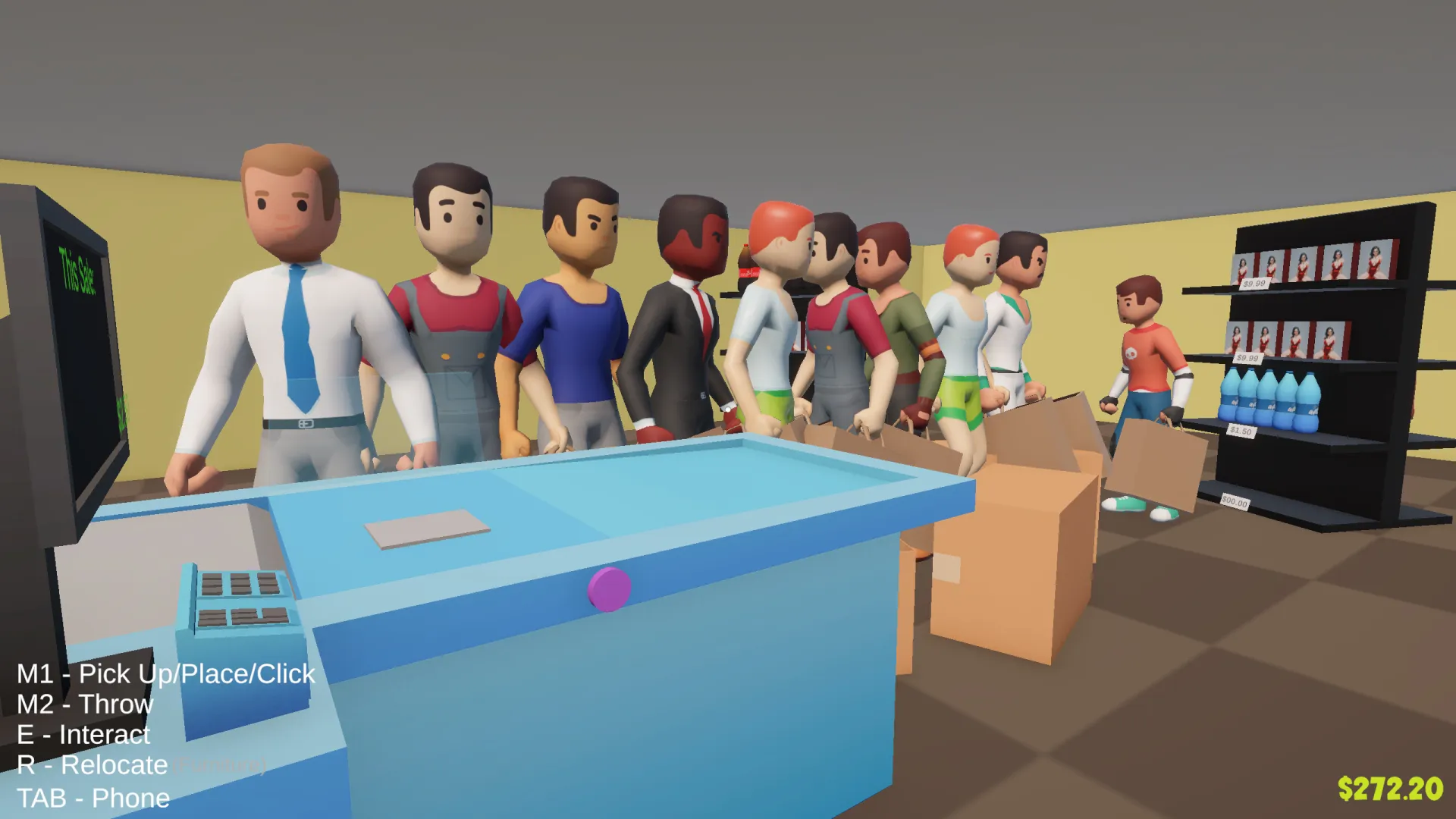 Sneaky Store Owner gameplay screenshot 2 (Ren'Py adult game) by NukeGH05T – free download