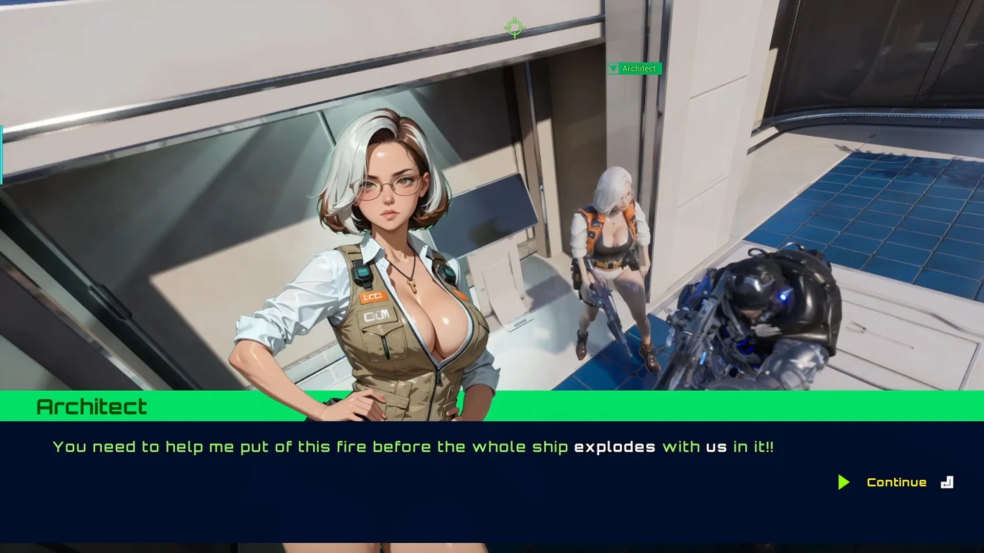 Breach Protocol gameplay screenshot 14 (Ren'Py adult game) by Entropy Digital Entertainment – free download