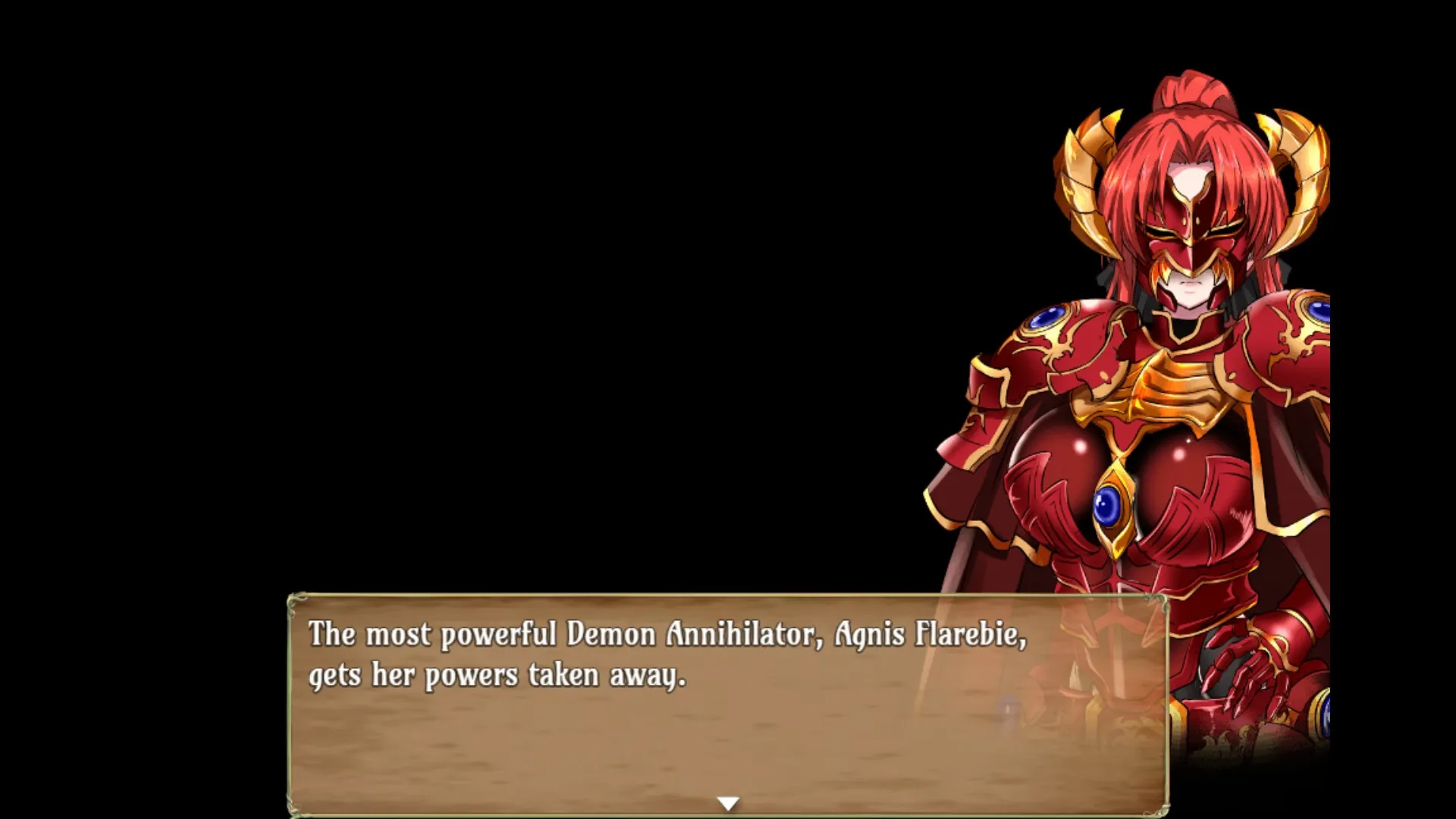 The Scarlet Demonslayer gameplay screenshot 1 (Ren'Py adult game) by Nuko Majin – free download