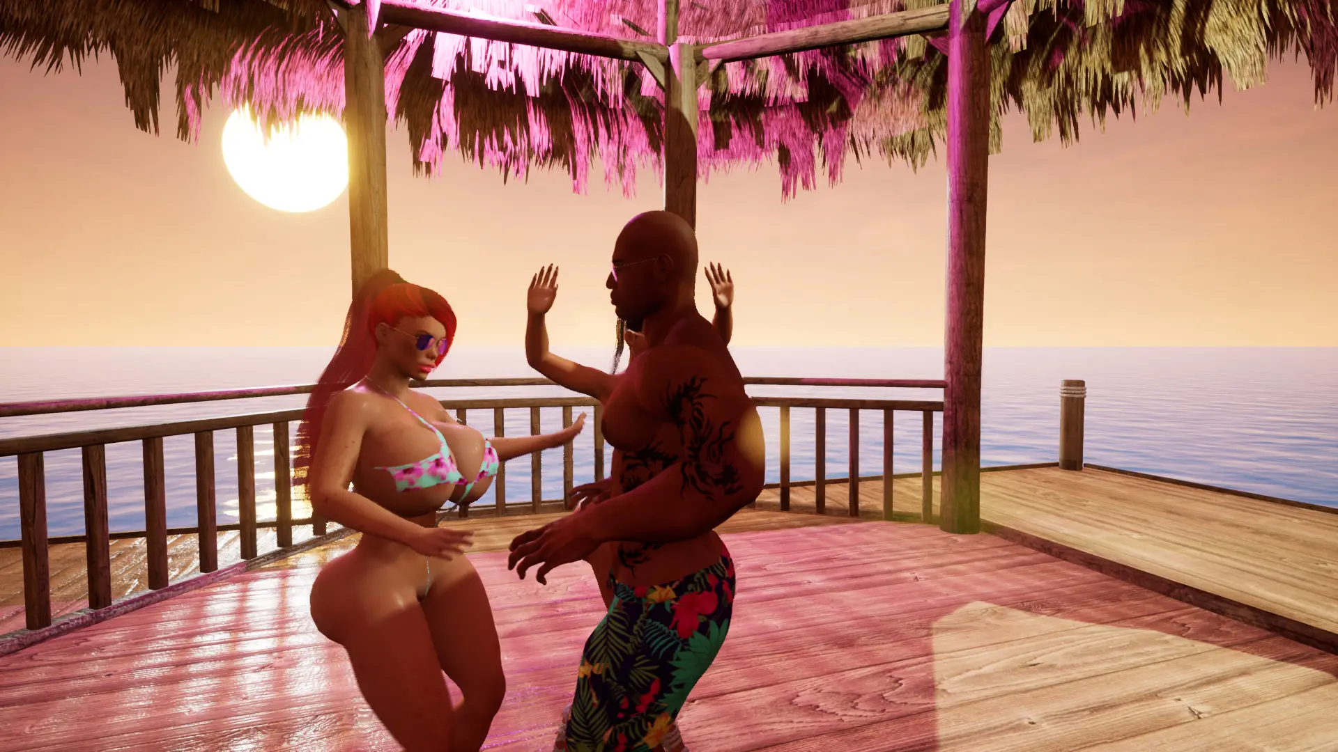 Bimbo Paradise gameplay screenshot 4 (Ren'Py adult game) by P1NUPS Games – free download