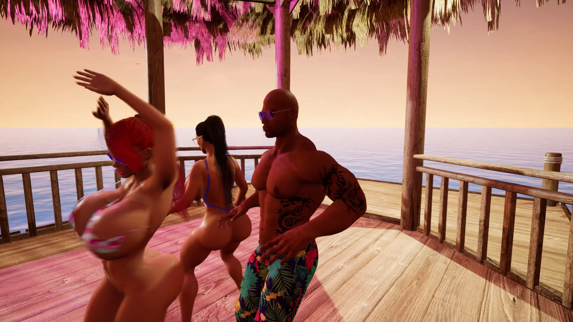 Bimbo Paradise gameplay screenshot 3 (Ren'Py adult game) by P1NUPS Games – free download