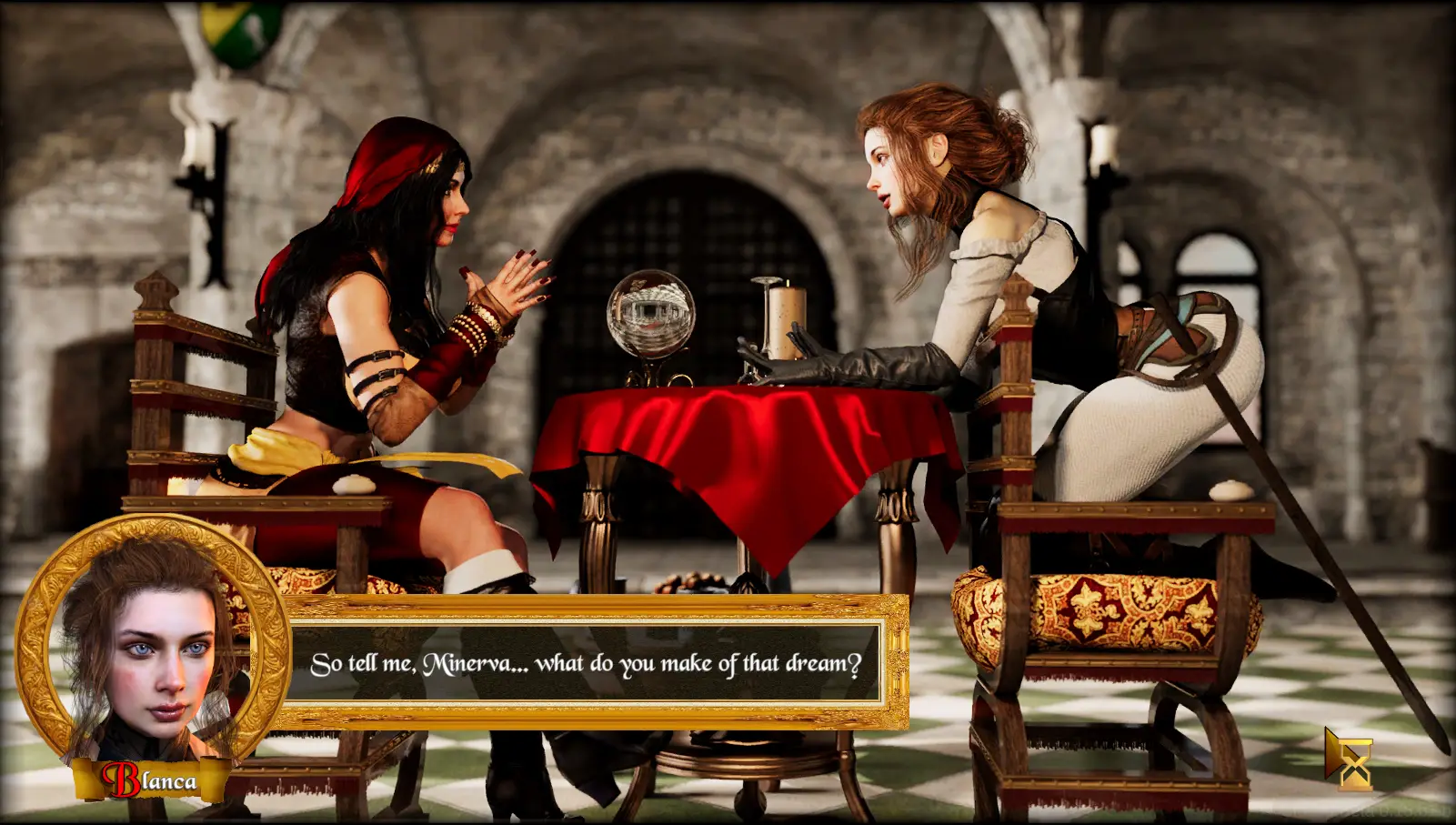 Battle for Luvia: Armored Romance gameplay screenshot 5 (Ren'Py adult game) by Seventh Vixen – free download