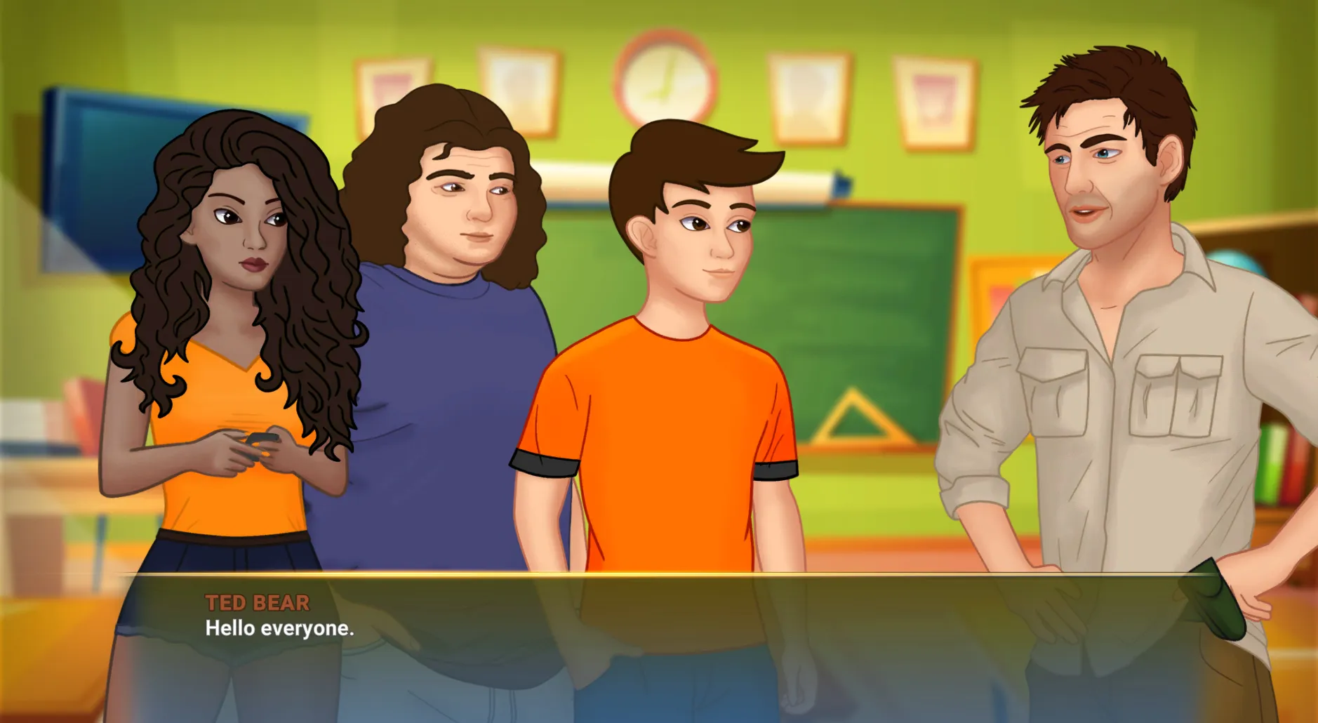 World of Sisters gameplay screenshot 1 (Ren'Py adult game) by Sexy Goddess Game Studio – free download