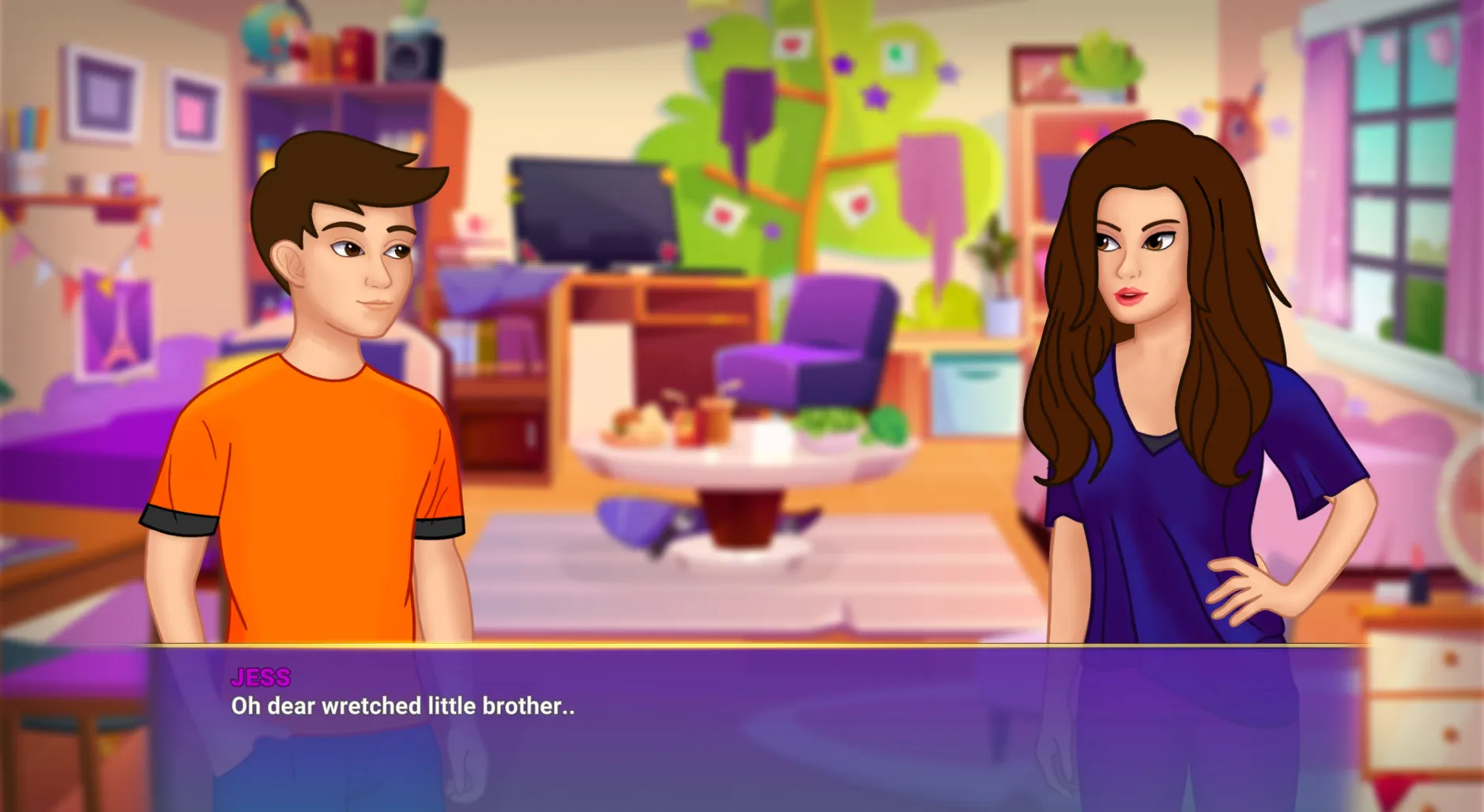 World of Sisters gameplay screenshot 2 (Ren'Py adult game) by Sexy Goddess Game Studio – free download