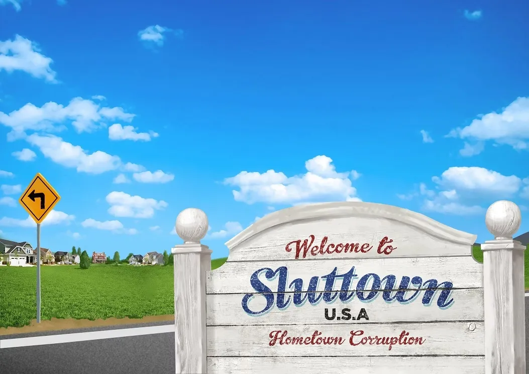 Sluttown USA: Hometown Corruption cover 0.64 – HTML adult game by AmusingOddity free download