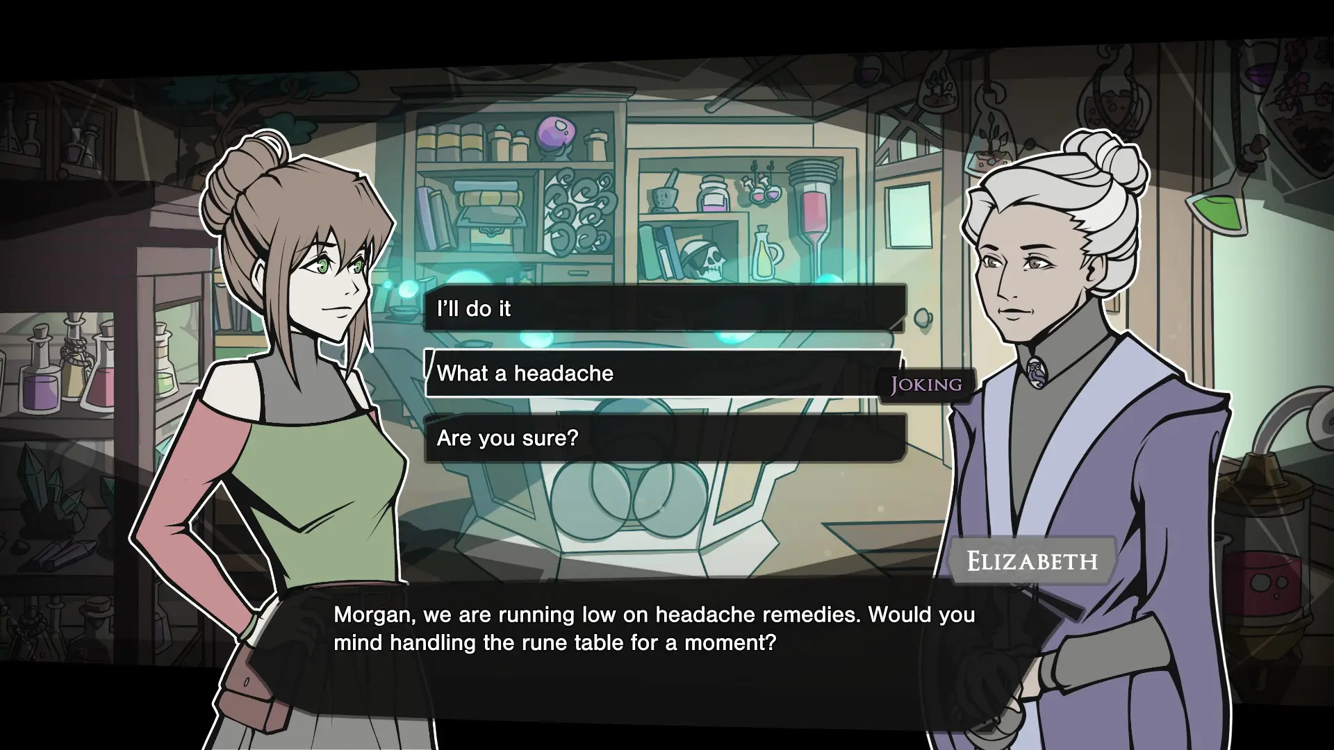 Arcadia Fallen gameplay screenshot 4 (Ren'Py adult game) by Galdra Studios – free download