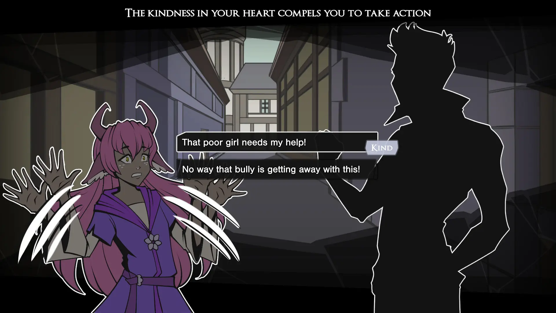 Arcadia Fallen gameplay screenshot 1 (Ren'Py adult game) by Galdra Studios – free download