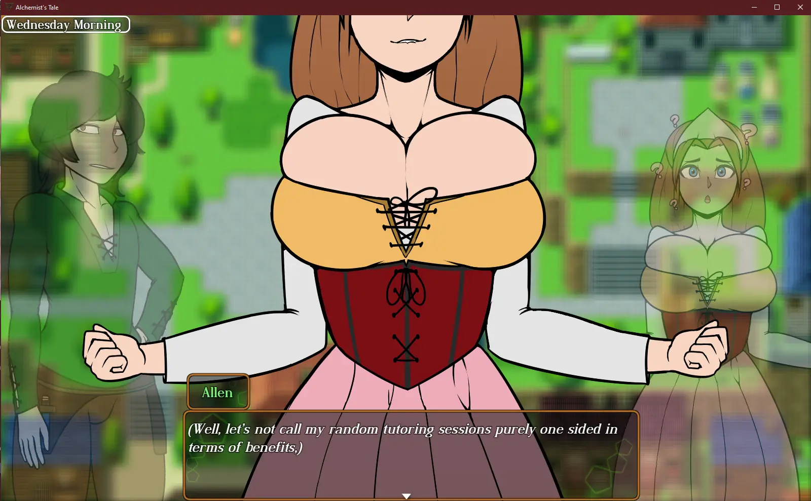 An Alchemist’s Tale gameplay screenshot 1 (Ren'Py adult game) by Captain Allegretto Games – free download