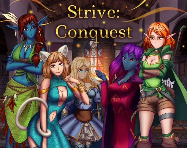 Strive: Conquest cover 0.16.2a – Godot adult game by Maverik free download