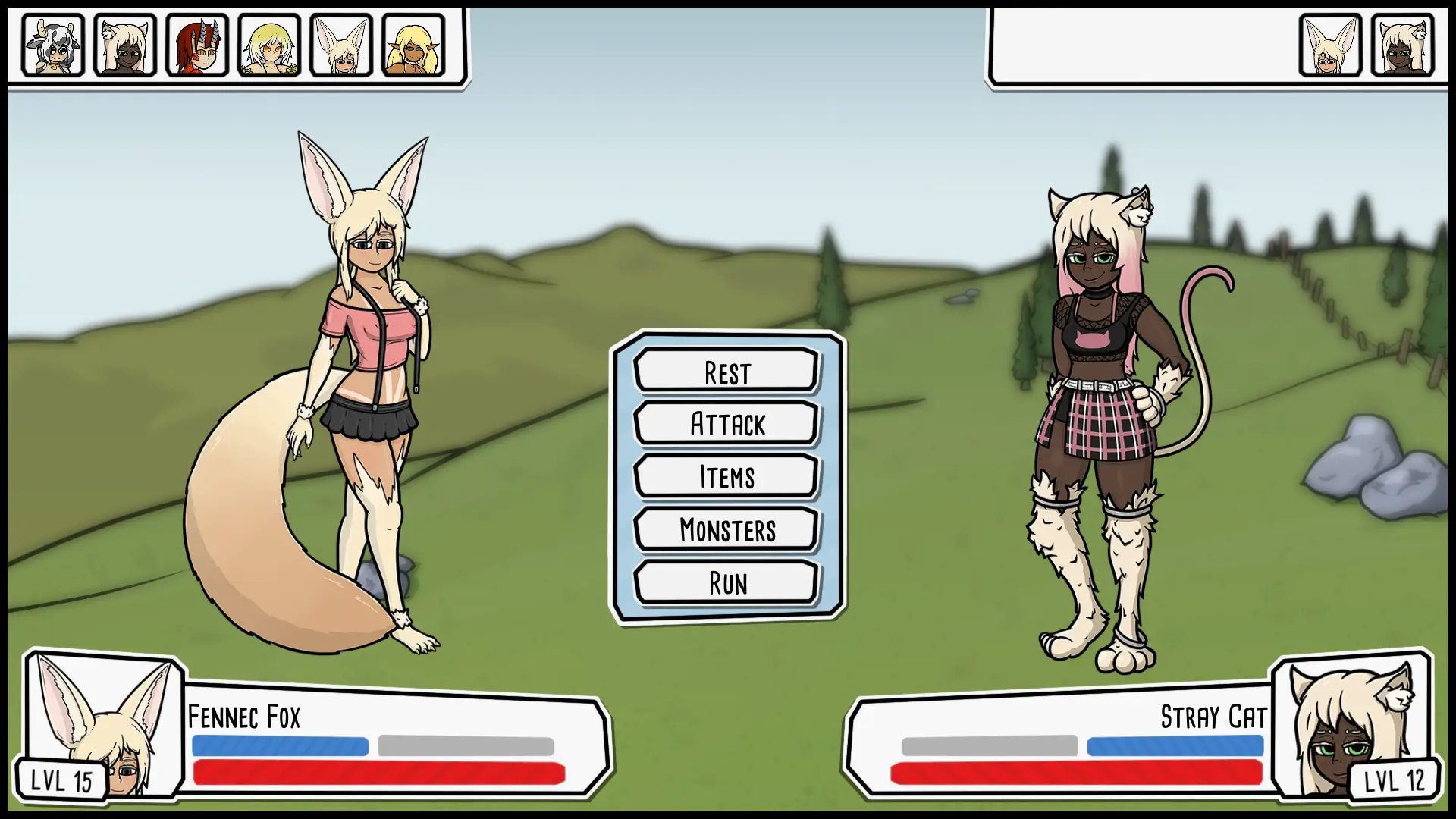 Monster Girl Hunt gameplay screenshot 3 (Ren'Py adult game) by Tiny Devil Studio – free download