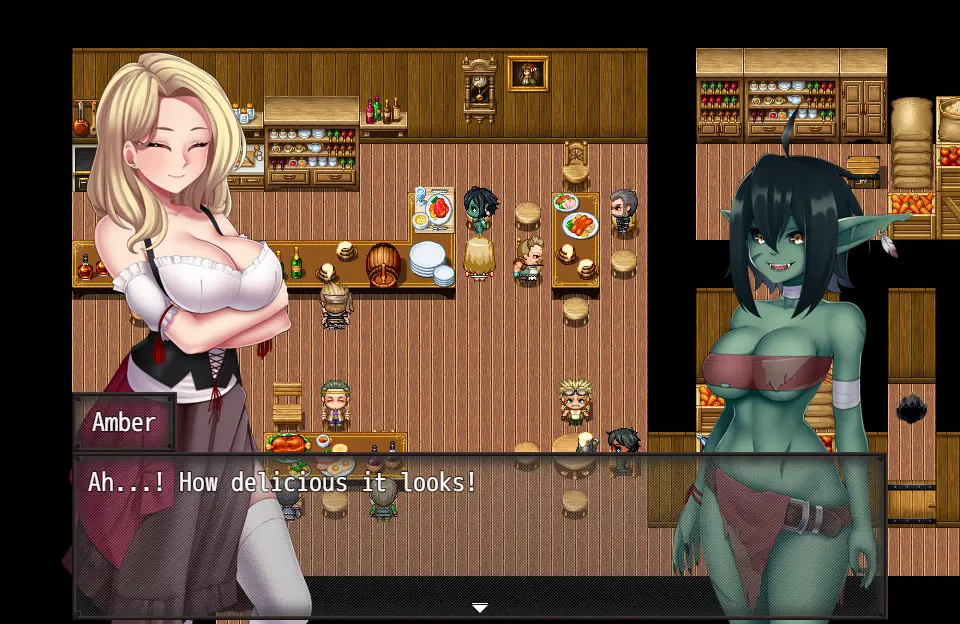 Amber Embraces gameplay screenshot 4 (Ren'Py adult game) by Hervi – free download