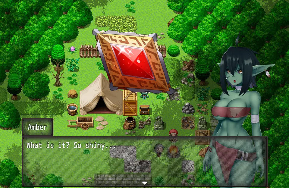 Amber Embraces gameplay screenshot 8 (Ren'Py adult game) by Hervi – free download