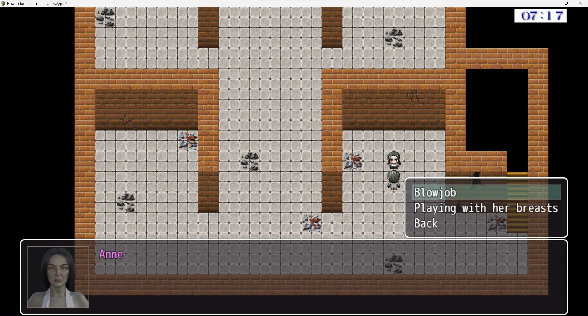 How to Fuck in a Zombie Apocalypse? gameplay screenshot 2 (Ren'Py adult game) by The Sex Game's Stories – free download