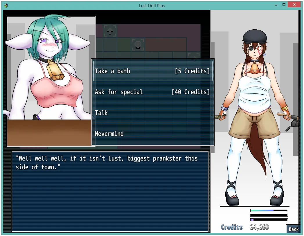 Lust Doll Plus gameplay screenshot 9 (Ren'Py adult game) by Indivi – free download