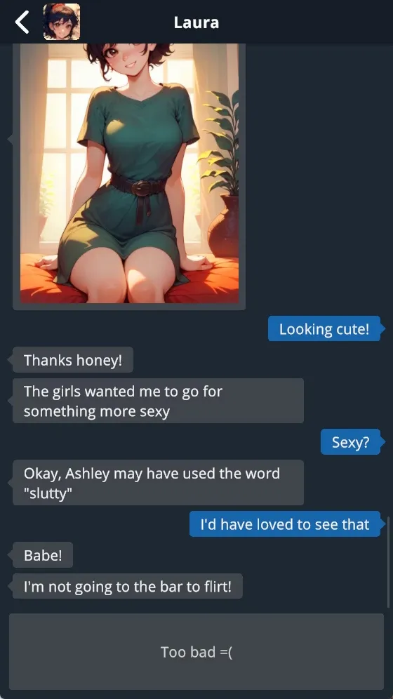 Netorase Phone gameplay screenshot 1 (Ren'Py adult game) by Le Stag – free download