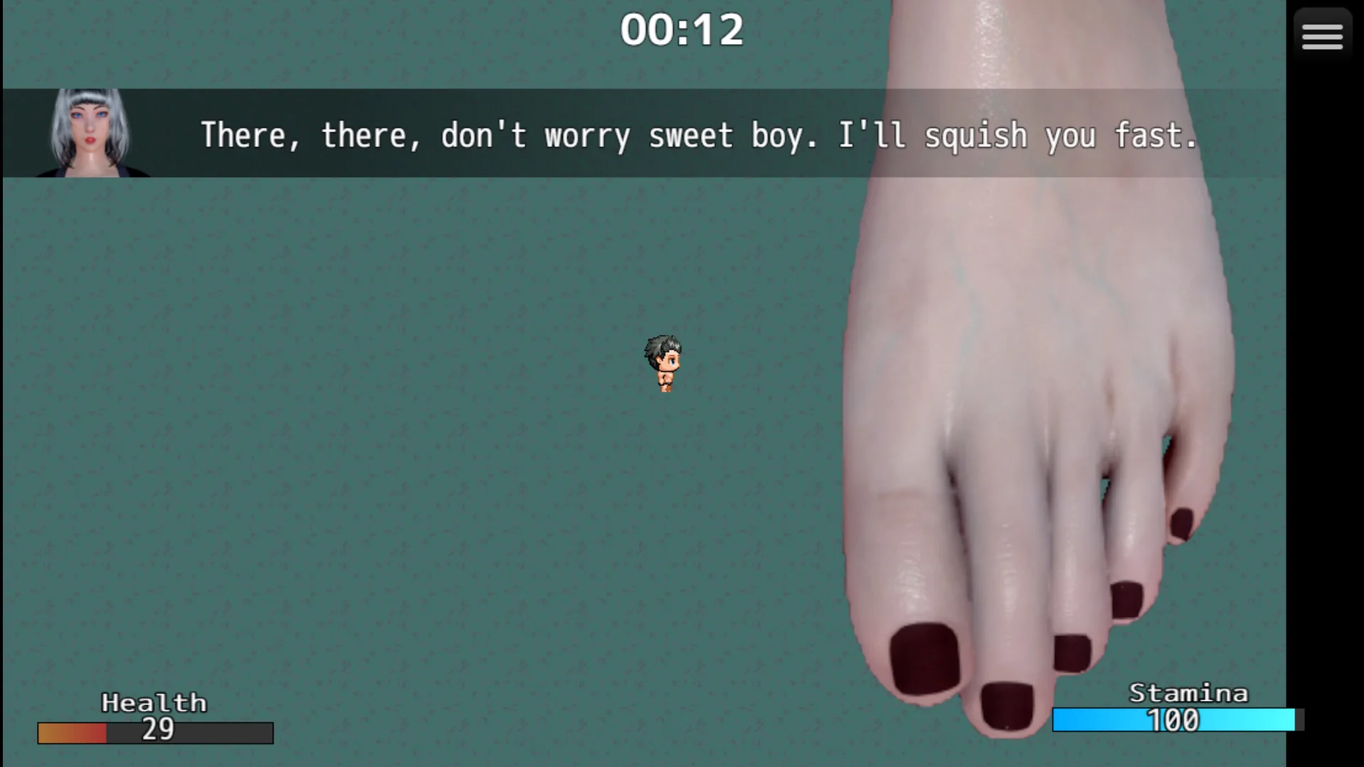Sizeplay gameplay screenshot 4 (Ren'Py adult game) by SizeMage – free download