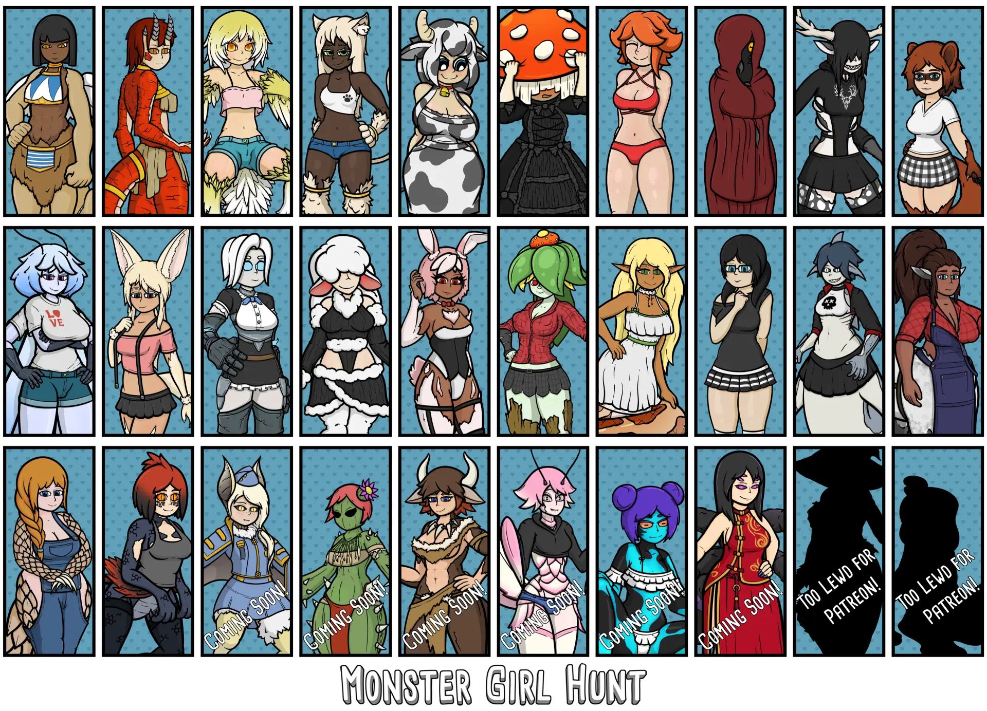 Monster Girl Hunt gameplay screenshot 5 (Ren'Py adult game) by Tiny Devil Studio – free download