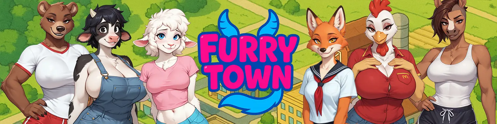 Furry Town cover 0.013 – Ren'Py adult game by lewdbits free download