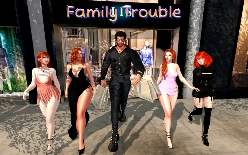 Family Trouble cover 0.9.92 – Ren'Py adult game by Goth Girl Games free download