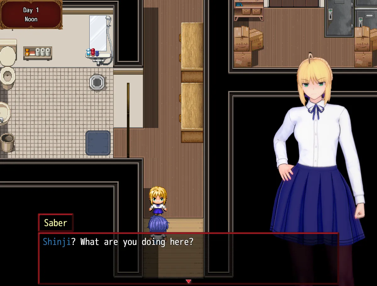 Fate/Stray Night gameplay screenshot 3 (Ren'Py adult game) by Kuddepudde – free download