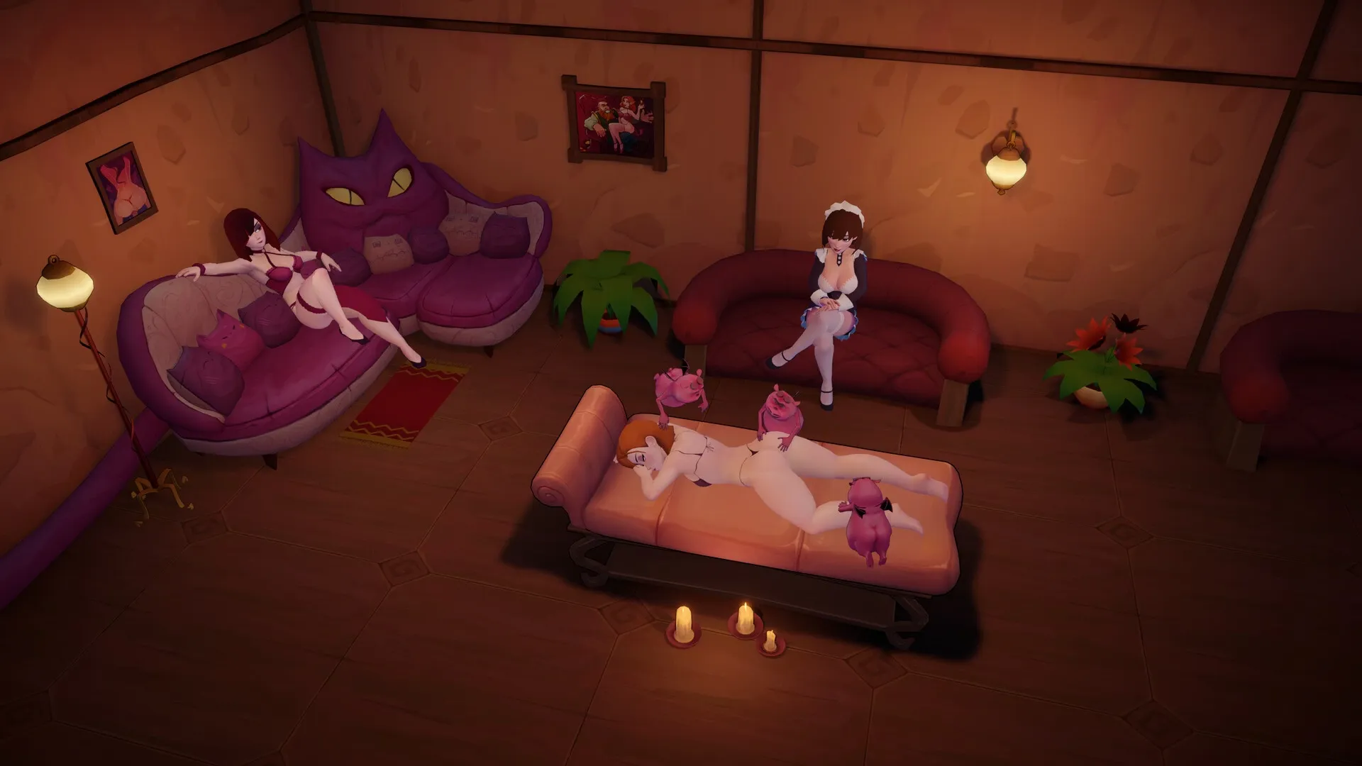 Fantasy Brothel Manager gameplay screenshot 9 (Ren'Py adult game) by Eki-Eki-Eki – free download