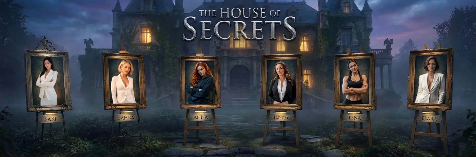 The House of Secrets gameplay screenshot 6 (Ren'Py adult game) by Virtual Date Gaming – free download
