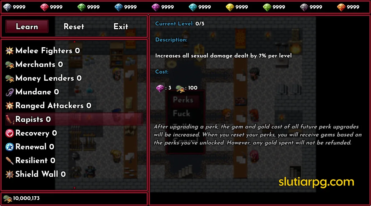 !!Slutia Dungeon Crawler RPG gameplay screenshot 11 (Ren'Py adult game) by PlayClaritas – free download