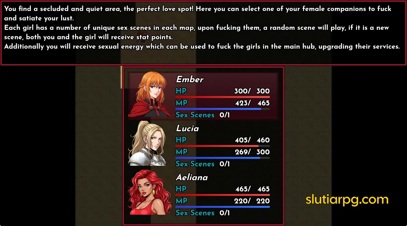 !!Slutia Dungeon Crawler RPG gameplay screenshot 14 (Ren'Py adult game) by PlayClaritas – free download