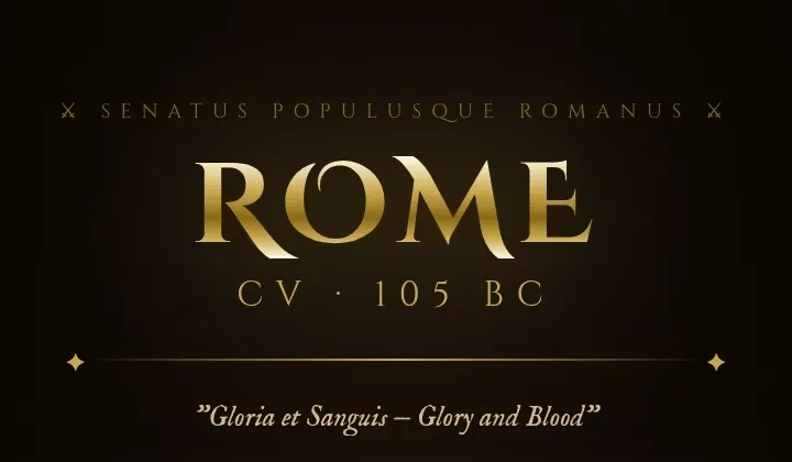 Rome, 105 BC cover 1.0 Demo – HTML adult game by 30Roman Studio free download