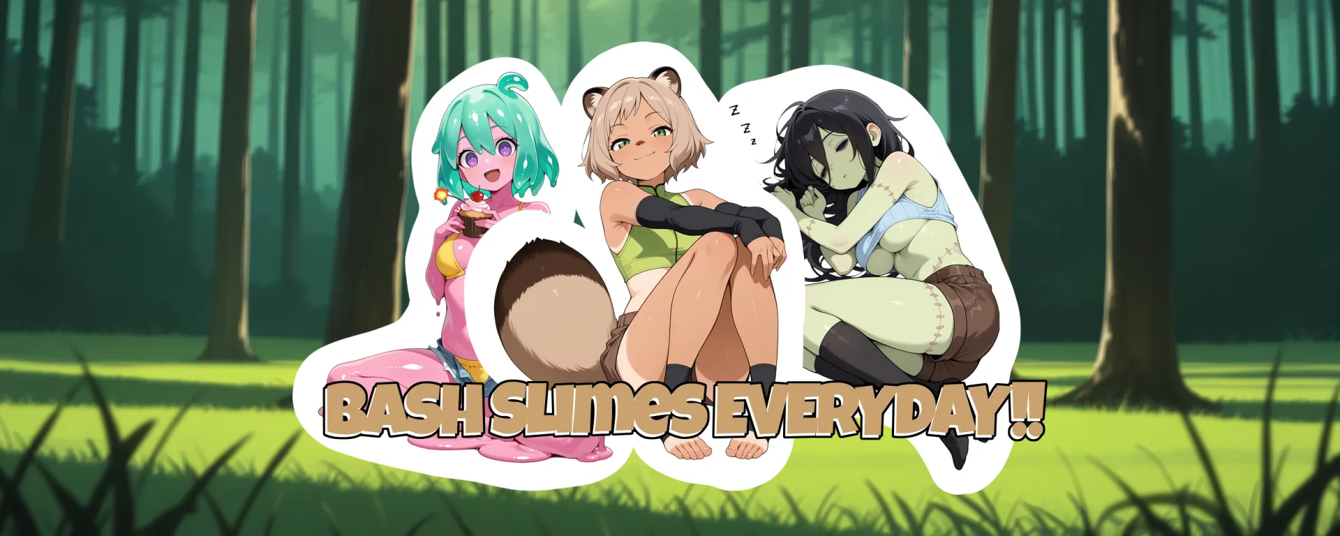 Bash Slimes EVERYDAY!! cover 1.8 – Ren'Py adult game by UnfasedTanuki free download