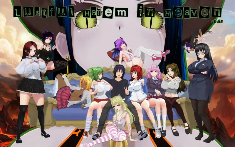Lustful Harem in Heaven cover 1.5 – Ren'Py adult game by Sedhaild free download