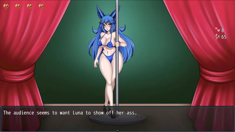 Spy Bunny Luna gameplay screenshot 1 (Ren'Py adult game) by Choyoru – free download