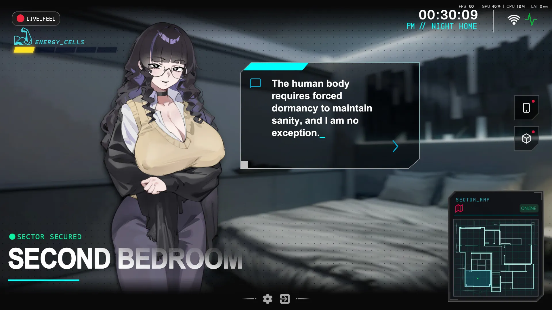 SHE SHOULDN’T BE HERE gameplay screenshot 1 (Ren'Py adult game) by NEKOUJI STUDIO – free download