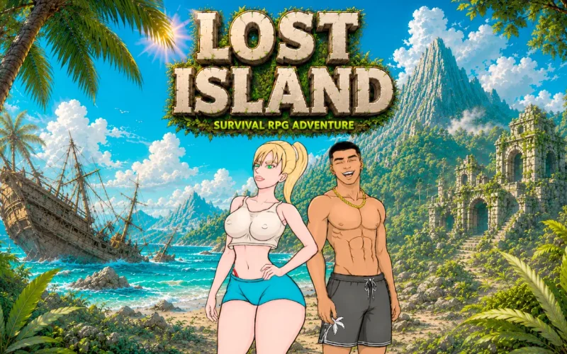 Lost Island cover Demo – Ren'Py adult game by cocytus free download