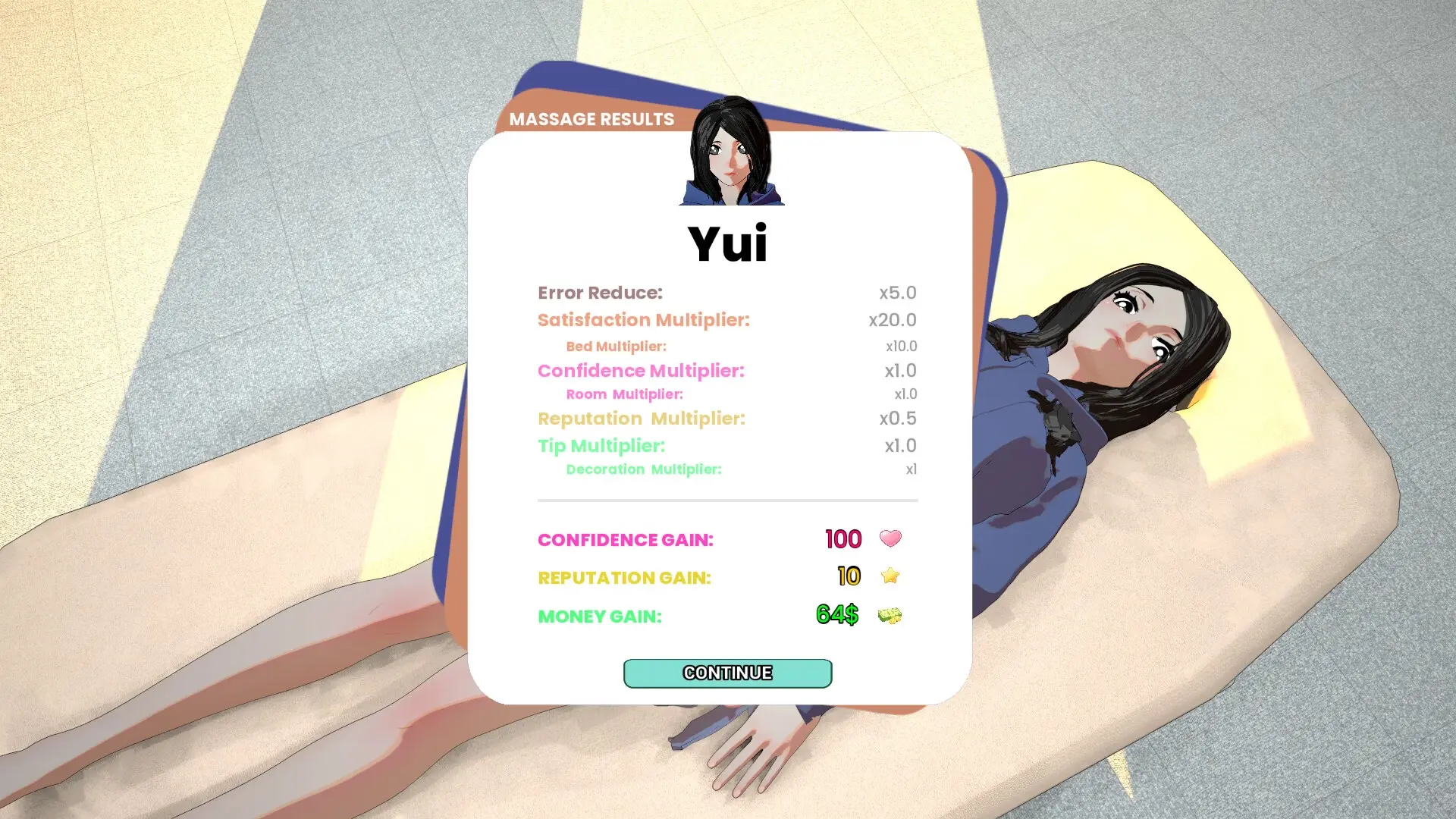 Lewd Massage gameplay screenshot 8 (Ren'Py adult game) by TheAesthetik – free download