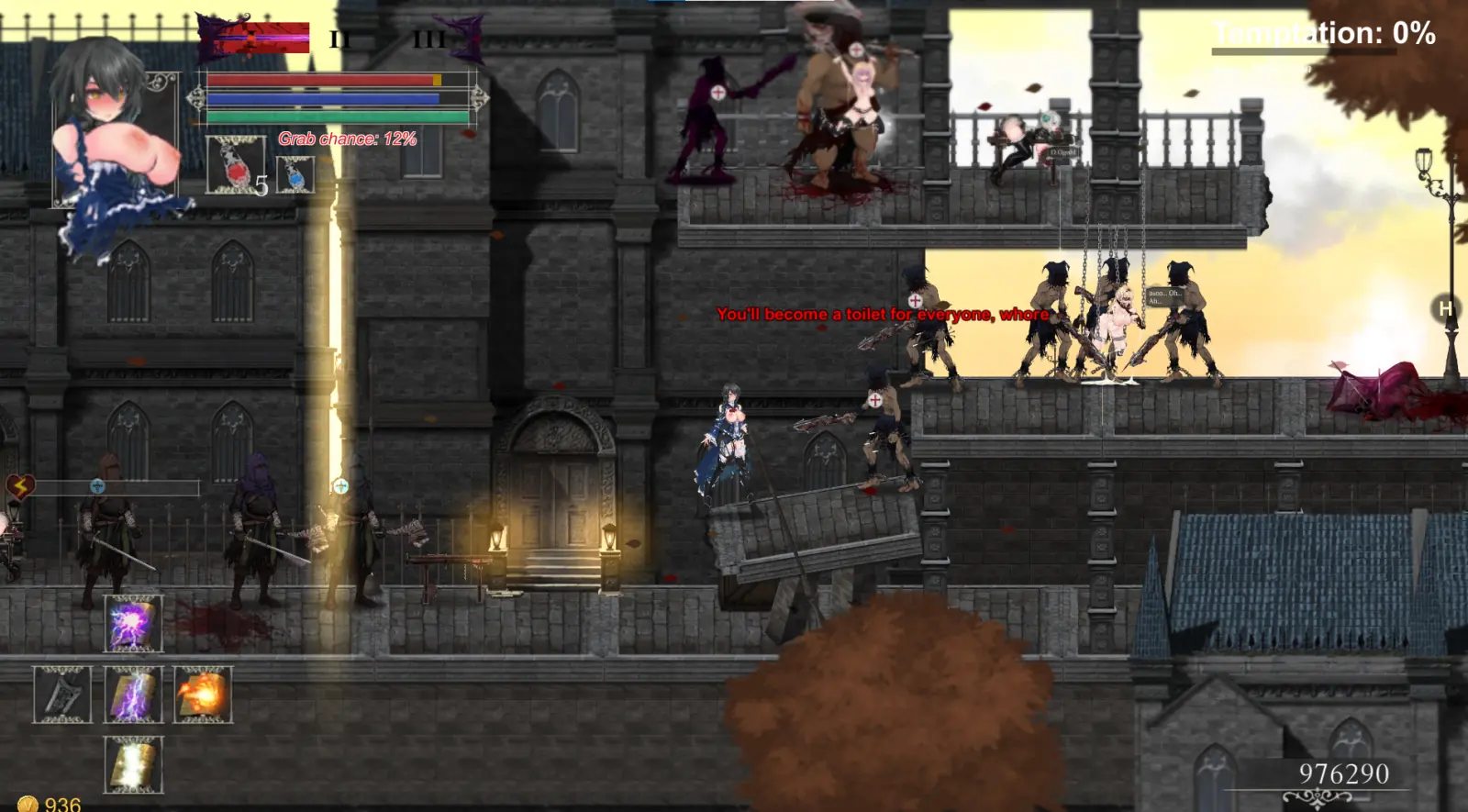 Night of Revenge “HELLGATE: Descent Into Darkness” gameplay screenshot 2 (Ren'Py adult game) by NoXeKeeper – free download