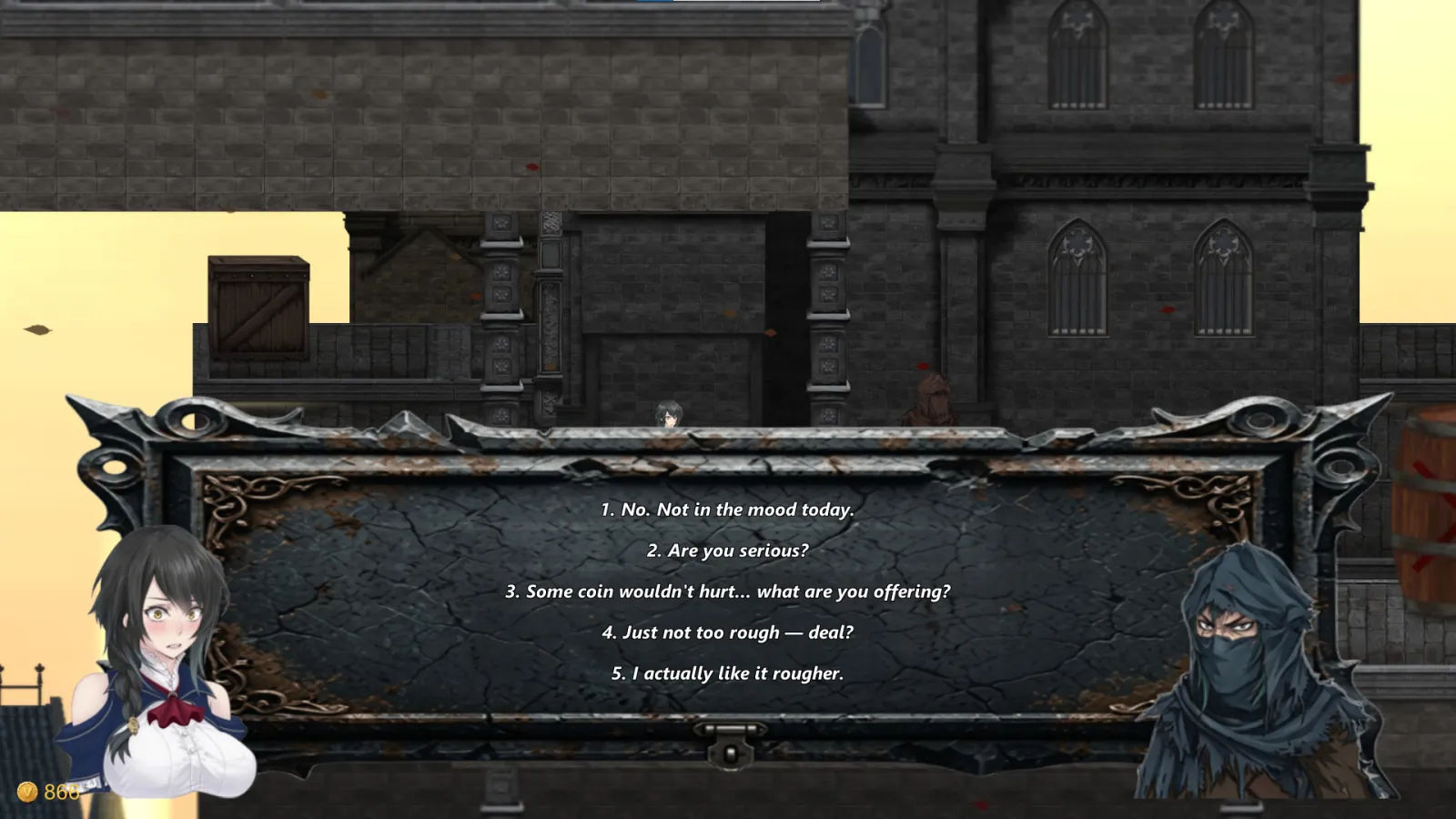Night of Revenge “HELLGATE: Descent Into Darkness” gameplay screenshot 6 (Ren'Py adult game) by NoXeKeeper – free download