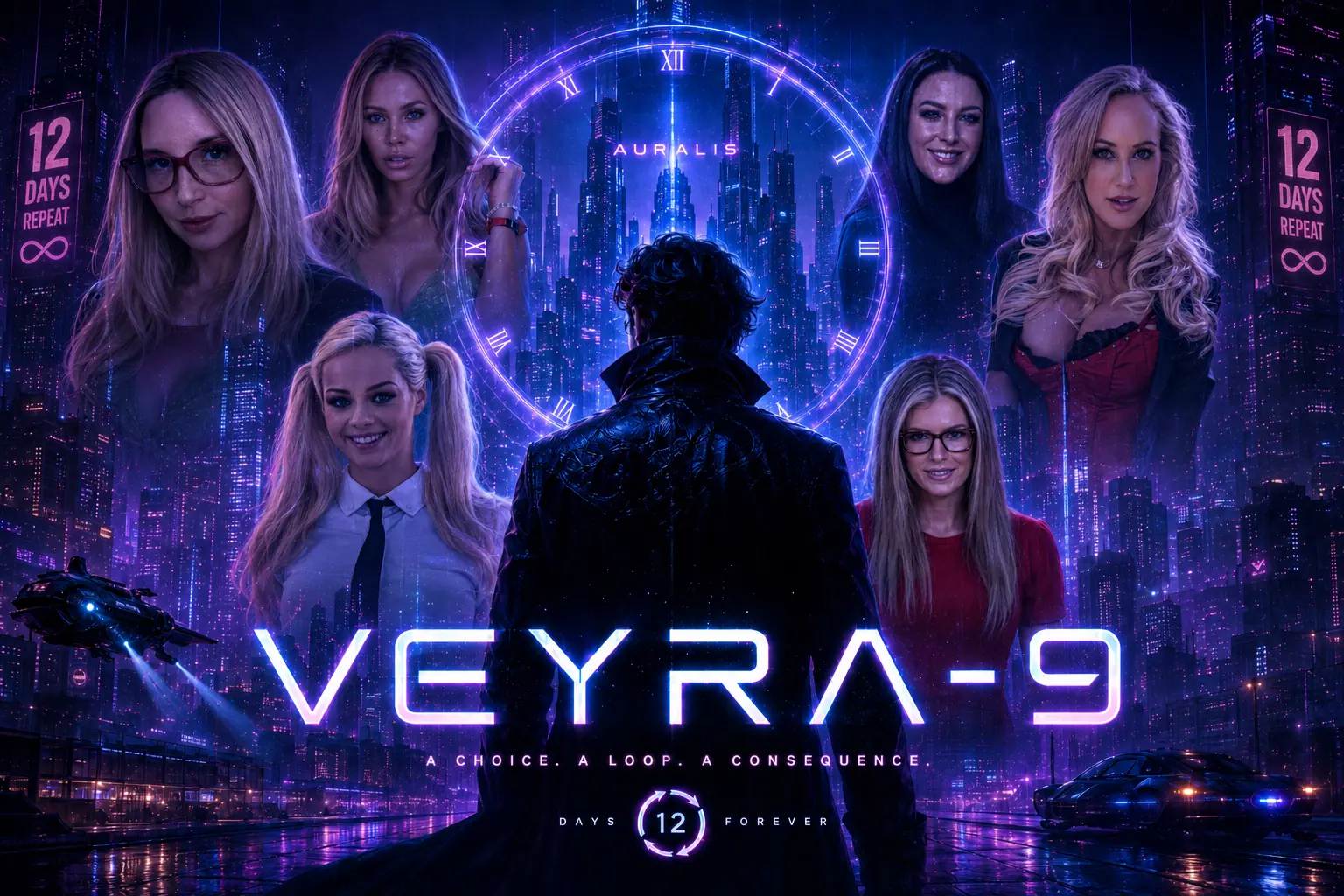 Veyra-9 cover 0.24 – HTML adult game by Bad Luck free download