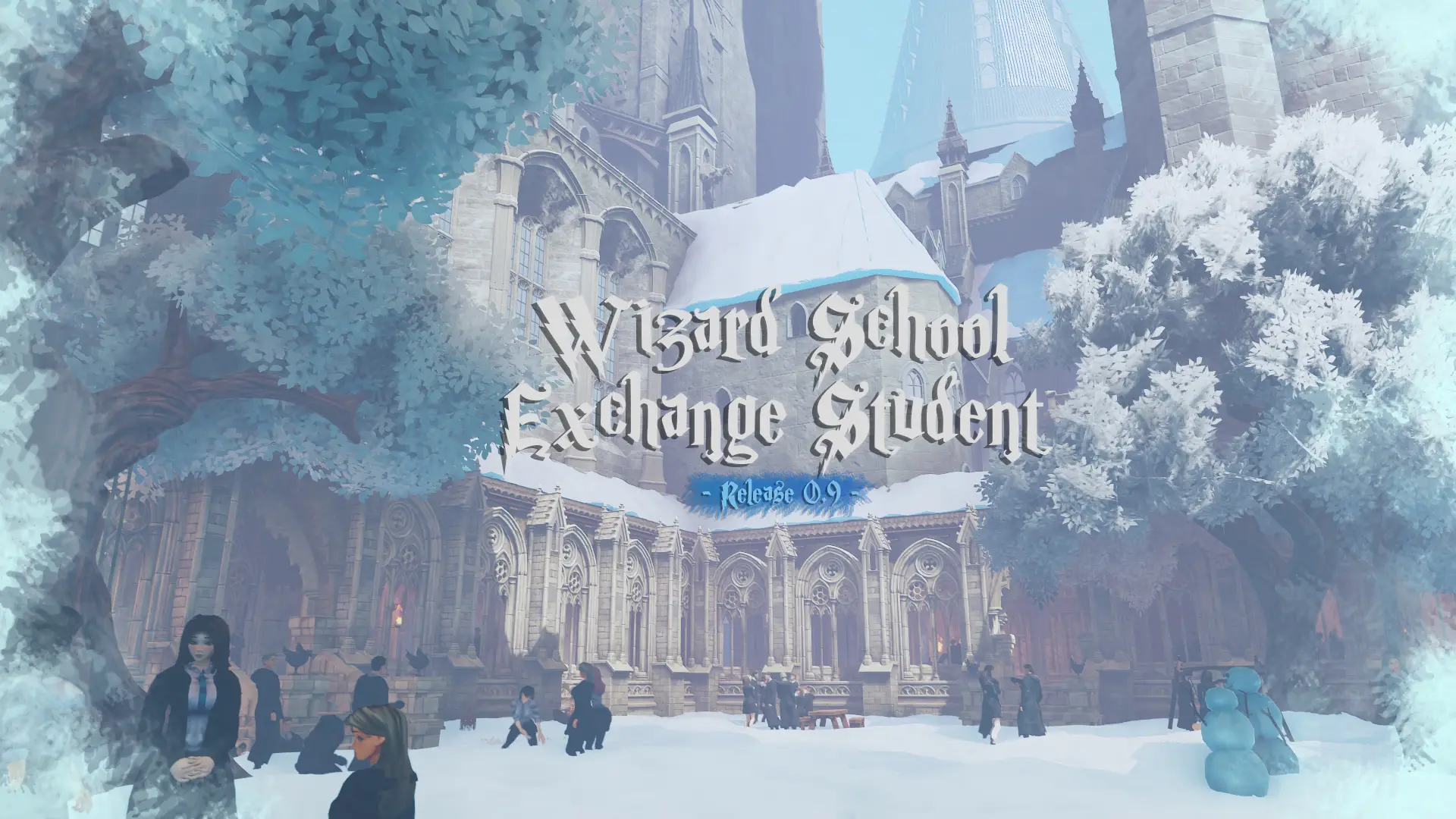Wizard School Exchange Student cover 0.9.3 – Ren'Py adult game by Blue W free download